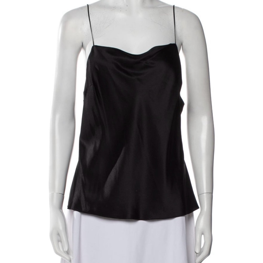 DANNIJO Black Silk Tank Top